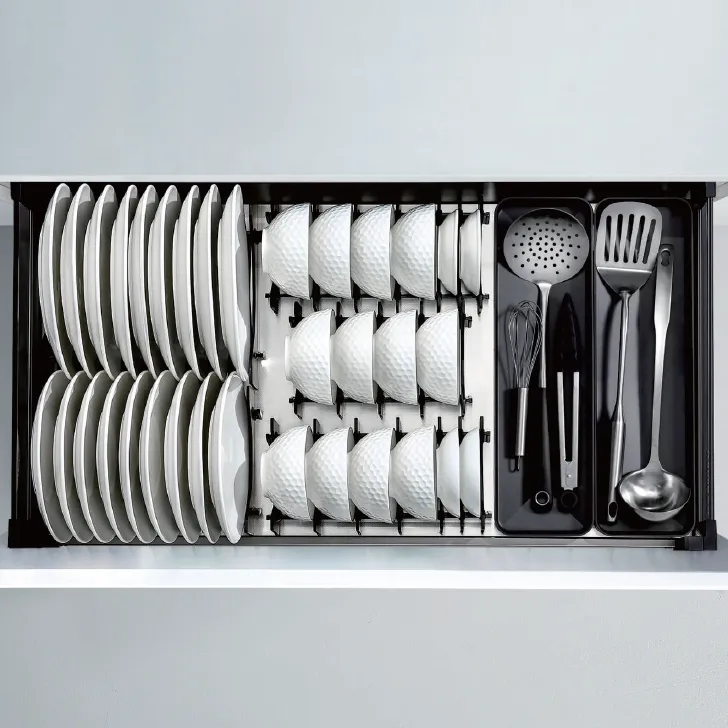 Higold Aluminum Pull Out Dish Drawer Basket 3.0 in Bangladesh